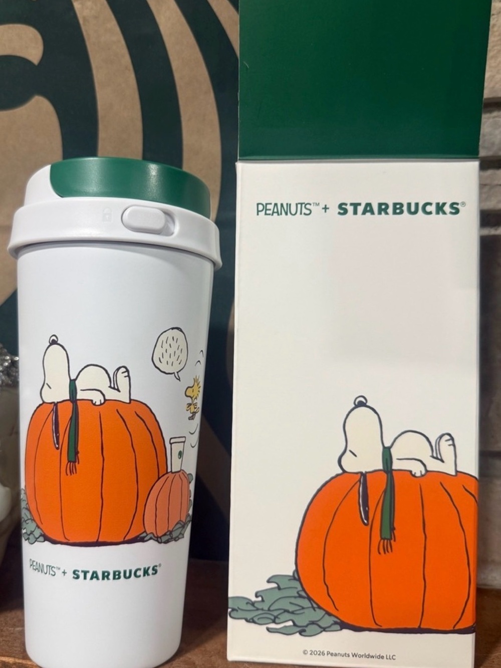 Starbucks Peanuts Collab Snoopy The Great Pumpkin Tumbler Cup